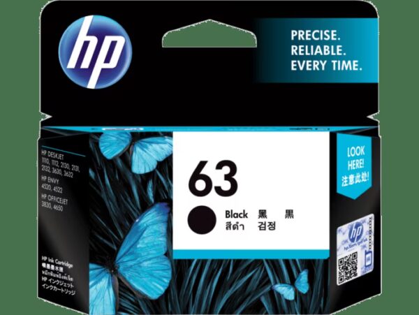 HP 63 Black Original Ink Cartridge