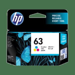 HP 63 Tri-color Original Ink Cartridge-F6U61AA