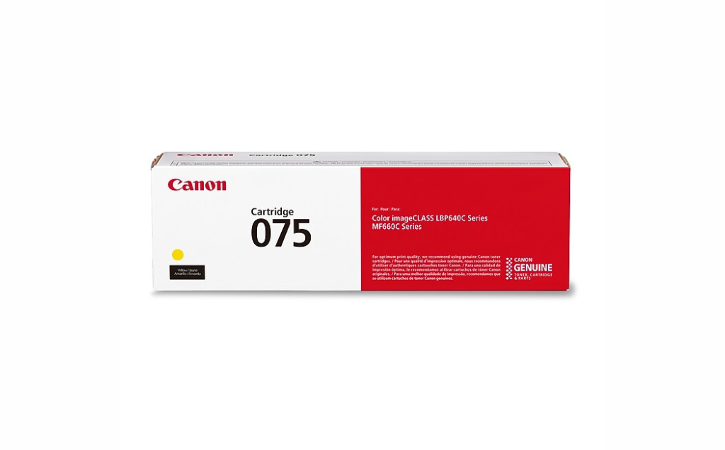 Canon Cartridge 075 yellow toner box for Color imageCLASS LBP640C and MF660C series printers