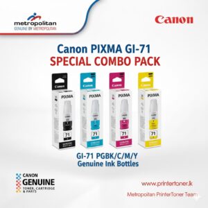 Canon Pixma GI-71 Ink Bottle Combo pack B/C/M/Y