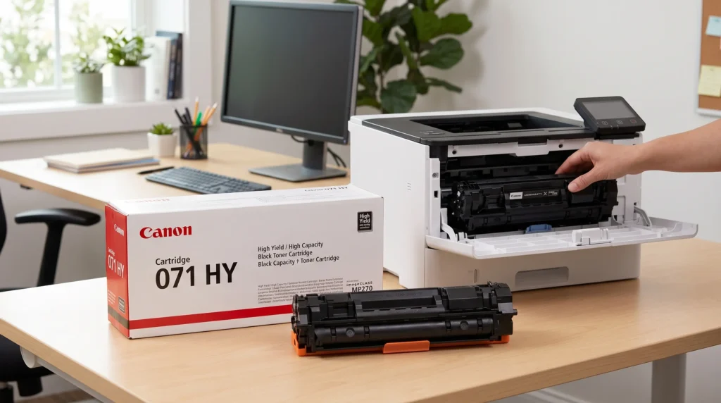 Canon 071 HY Toner Cartridge: High Yield Printing for Your Canon LBP122dw